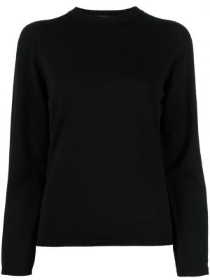 Пуловер с кръгло деколте Lardini черно