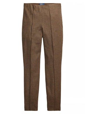 Шерстяные брюки Polo Ralph Lauren коричневые