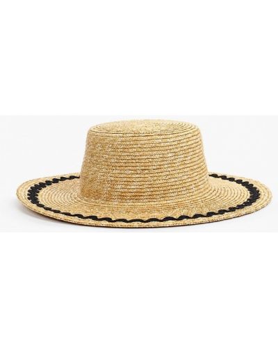 Шляпа с широкими полями Fabretti, бежевый
