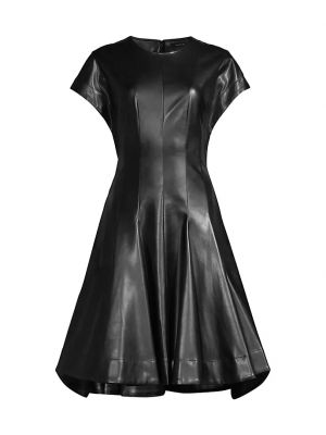 Кожаное платье Natori черное