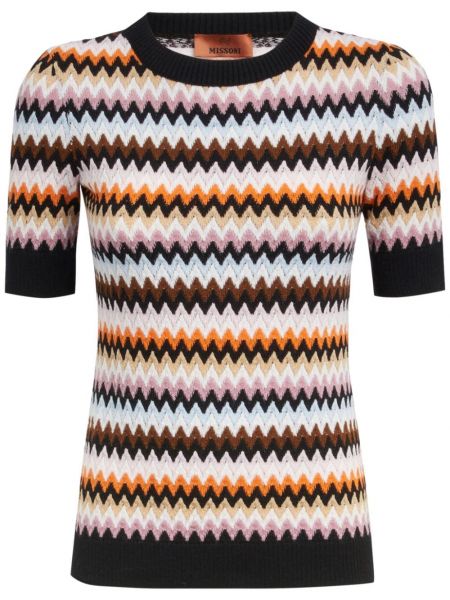 Strikket top Missoni sort