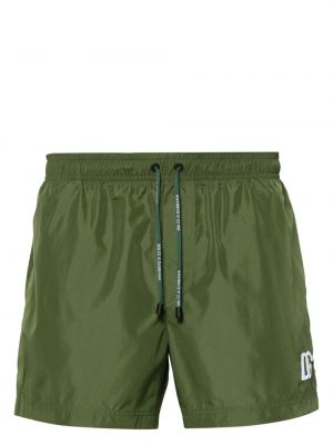 Pantaloni scurți cu broderie Dolce & Gabbana verde