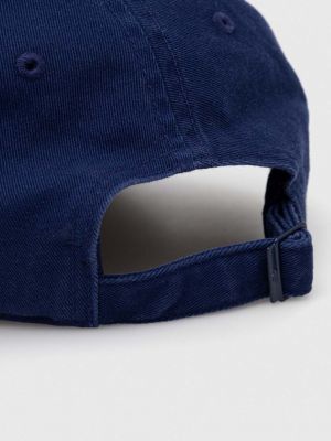 Bombažna kapa Adidas Originals modra