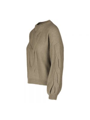 Jersey de tela jersey de lana mohair Bomboogie marrón