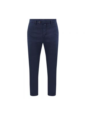 Pantalones chinos de algodón Kiton azul