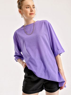 Marškinėliai oversize Bigdart violetinė
