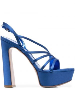 Sandále na platforme Le Silla modrá
