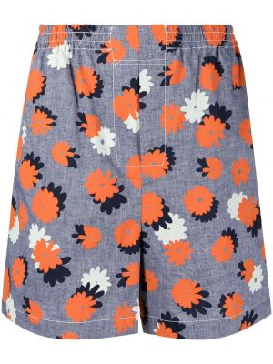 Trykt floral shorts Marni blå