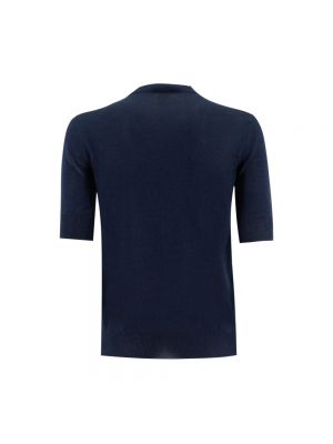 Jersey de seda con estampado de tela jersey Etro azul