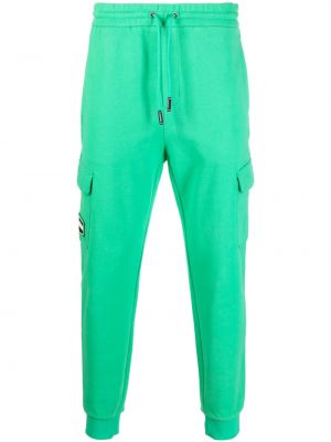 Памучни спортни панталони Duvetica зелено