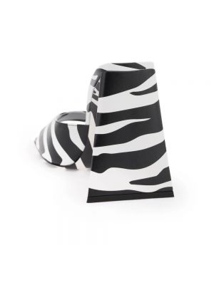 Leder halbschuhe mit zebra-muster The Attico