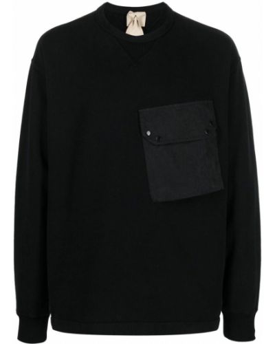Sweatshirt mit taschen Ten C schwarz