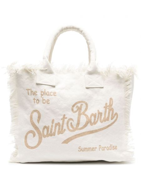 Τσάντα παραλίας Mc2 Saint Barth λευκό