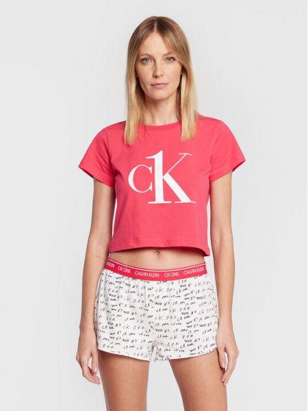 Piżama Calvin Klein Underwear różowa