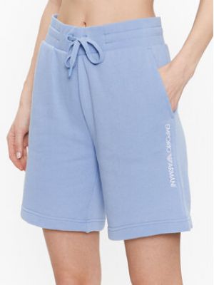Priliehavé športové šortky Emporio Armani Underwear modrá