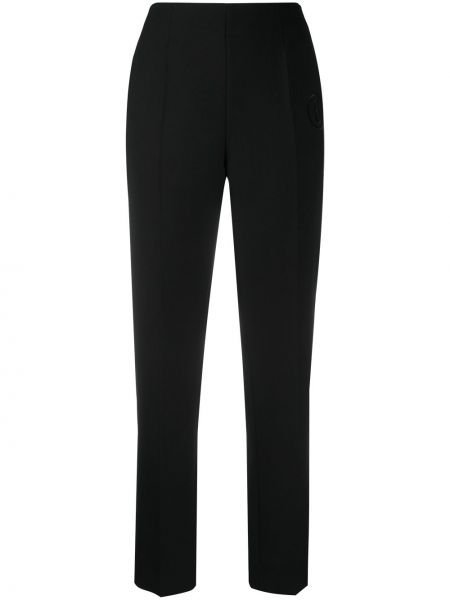 Pantalones de cintura alta Mm6 Maison Margiela negro