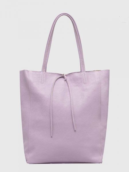Geantă shopper din piele Answear Lab violet