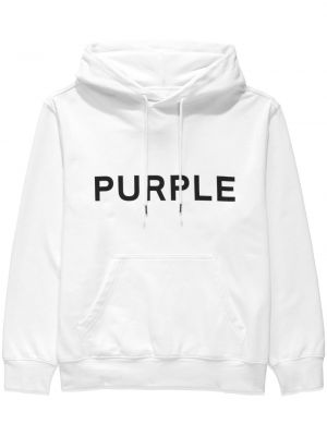 Bavlnená mikina s kapucňou s potlačou Purple Brand