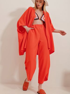 Öltöny Trend Alaçatı Stili narancsszínű