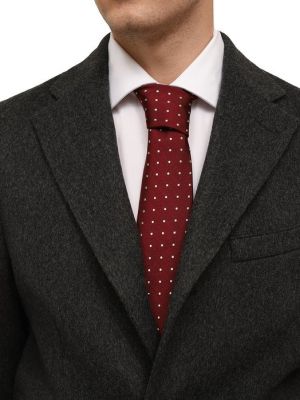 Хлопковый шелковый галстук Altea бордовый