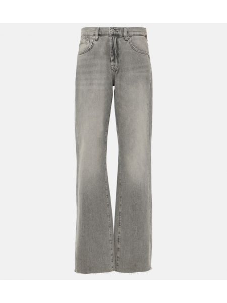 Højtaljet jeans 7 For All Mankind grå