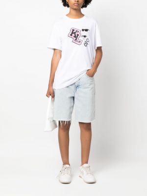 T-shirt oversize Karl Lagerfeld blanc
