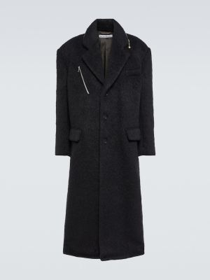 Gyapjú kabát Acne Studios fekete