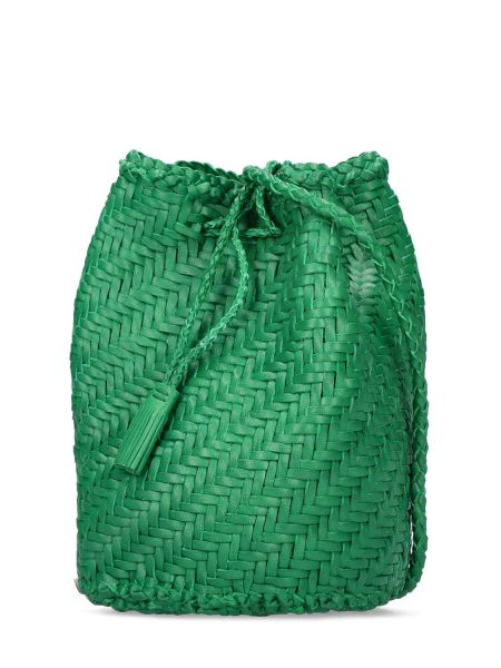 Bolsa de hombro de cuero Dragon Diffusion verde