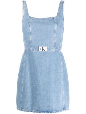 Mini šaty s výšivkou Calvin Klein Jeans