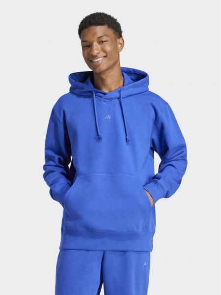 Sweat zippé large Adidas bleu