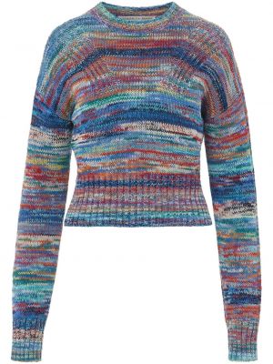 Плетен пуловер Veronica Beard синьо