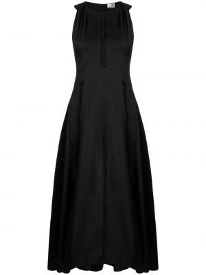 Pamučna midi haljina Prune Goldschmidt crna