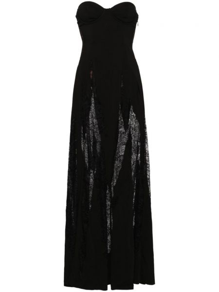 Βραδινό φόρεμα με δαντέλα Retrofete μαύρο
