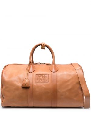 Kožna torbica Polo Ralph Lauren smeđa