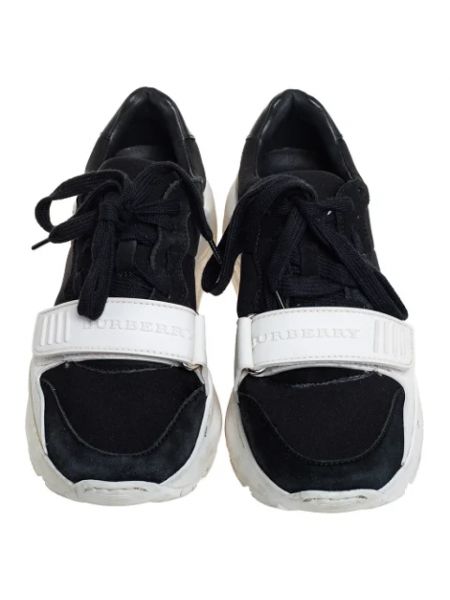 Sneakersy zamszowe Burberry Vintage czarne