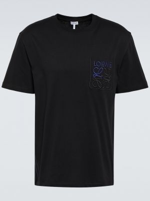 Хлопковая футболка Loewe черная