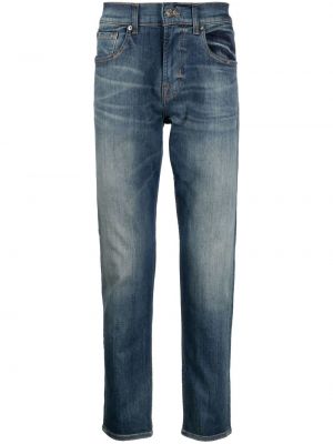 Avsmalnande jeans 7 For All Mankind blå