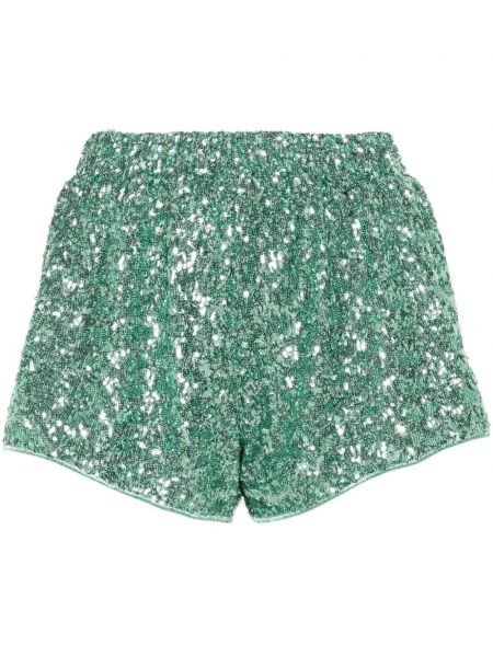 Pailletter shorts Oseree grøn