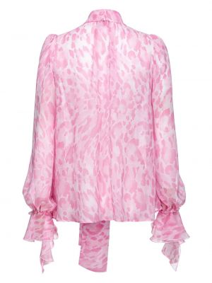 Abstrakter bluse mit print Pinko pink