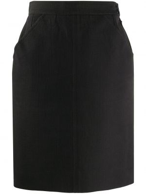 Falda ajustada de cintura alta Yves Saint Laurent Pre-owned gris