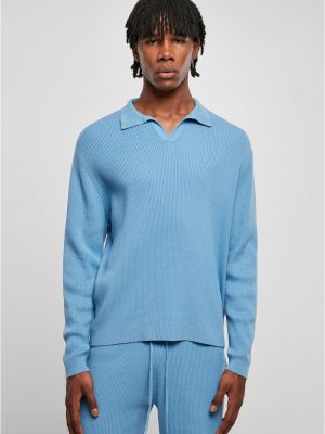 Oversize пуловер с дълъг ръкав Uc Men синьо