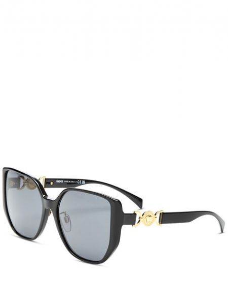 Квадратные солнцезащитные очки, 53 мм Versace, Black