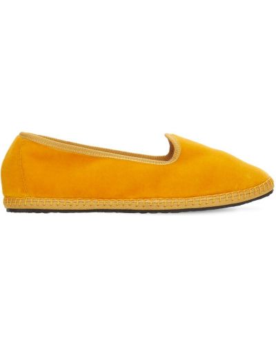 Bársony loafer Vibi Venezia sárga