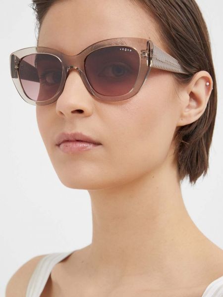 Beżowe okulary przeciwsłoneczne Vogue