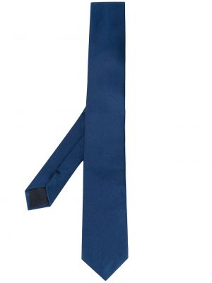 Corbata con bordado Versace azul