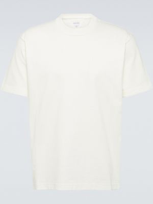 Хлопковая футболка с вышивкой Bottega Veneta белая