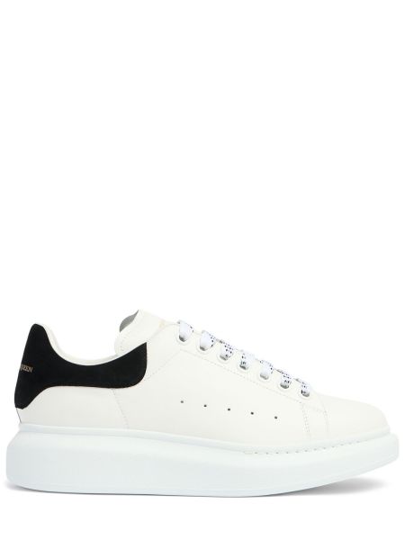 Sneakers i läder Alexander Mcqueen vit