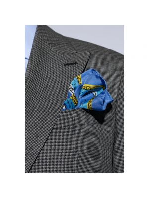 Bufanda de seda con bolsillos Moschino azul