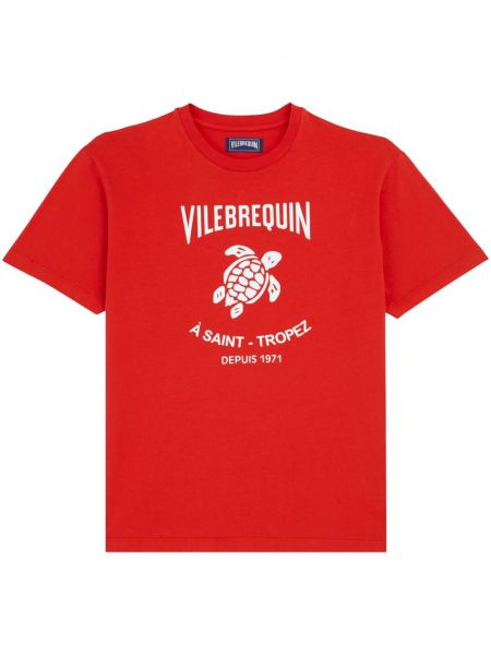 T-shirt en coton à imprimé Vilebrequin