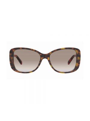 Sonnenbrille mit print Love Moschino braun
